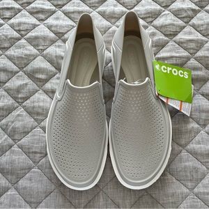 Crocs Citilane Roka Slip-On Sneakers, Grey, Womens 11